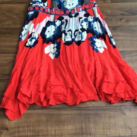 👜$10 Blowout Sale🛵 Intimately Free People red floral tank top - Picture 3 of 6
